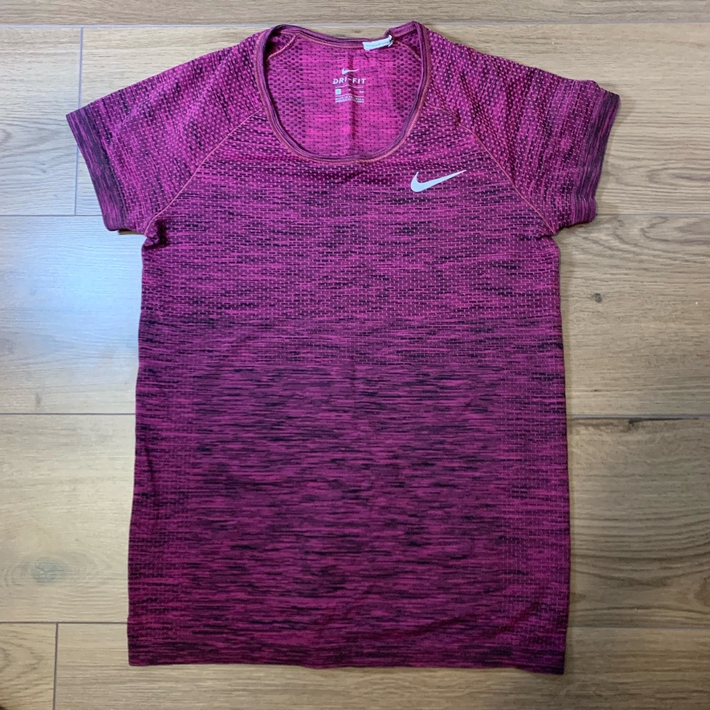 purple nike dri fit shirt